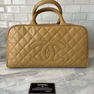 Chanel Large Tan Timeless Bowler